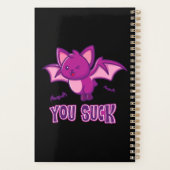 Schattigee en grappige Halloween Vampire Bats You Planner (Achterkant)
