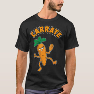 Schattigee en grappige karate training wortelwoord t-shirt