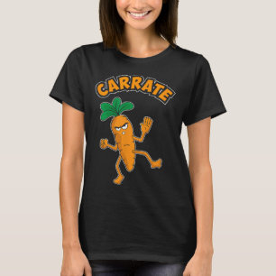 Schattigee en grappige karate training wortelwoord t-shirt