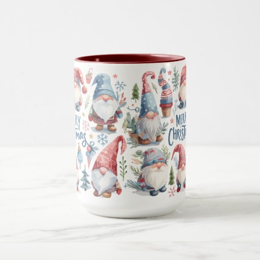 Schattigee en grappige kerstkabouters mok (Midden)