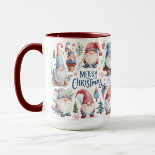 Schattigee en grappige kerstkabouters mok (Links)