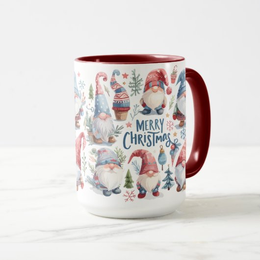 Schattigee en grappige kerstkabouters mok (Voorkant rechts)