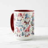 Schattigee en grappige kerstkabouters mok (Voorkant links)
