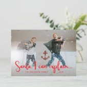 Schattigee en grappige stoute kerst Kaart (Staand voorkant)
