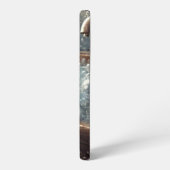 Schattigee en grillige kat in bad telefoon samsung galaxy hoesje (Linkerkant)