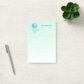 Schattigee en Happy Blue-Green Jellyfish Post-it® Notes (Kantoor)