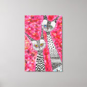 Schattigee en kleurrijke Cats Wrapped Canvas - 24  (Voorkant)
