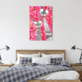 Schattigee en kleurrijke Cats Wrapped Canvas - 24  (Insitu (Slaapkamer))