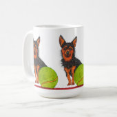 Schattigee en kleurrijke Chorkie Dog Mok (Voorkant links)