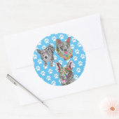 Schattigee en kleurrijke Corgi Stickers (Envelop)