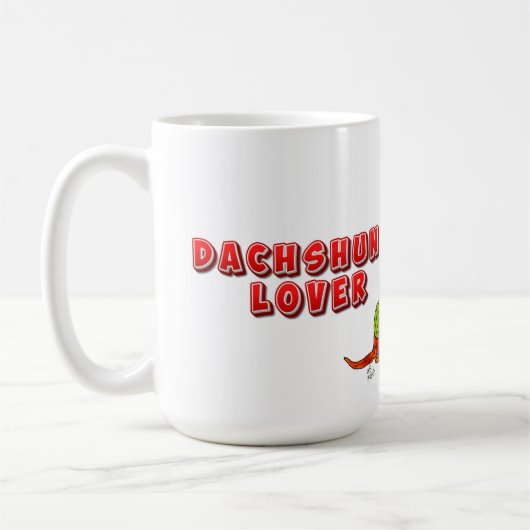 Schattigee en kleurrijke Dachshund Lover Mok (Links)