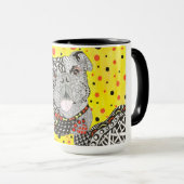 Schattigee en kleurrijke Engelse Bulldog Mok (Voorkant rechts)