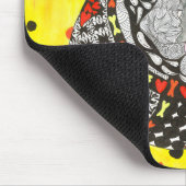 Schattigee en kleurrijke Engelse Bulldog Mousepad Muismat (Hoek)