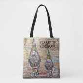 Schattigee en kleurrijke Game of Gnomes Canvas tas (Voorkant)