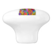 Schattigee en kleurrijke Llama Floral Knobs & Pull Keramische Knop (Zijkant)