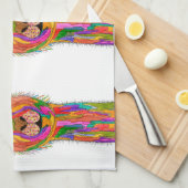 Schattigee en kleurrijke Llama Kerst Keuken Handdo Theedoek (Quarter Fold)