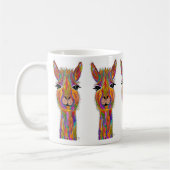 Schattigee en kleurrijke Llama Mok 11 oz. (Links)