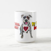 Schattigee en kleurrijke Pit Bull Coffee Mok (Center)