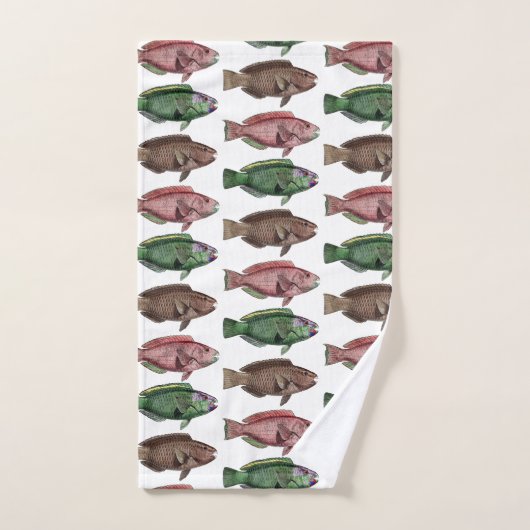 Schattigee en kleurrijke regenboog forel handdoek  (Handdoek)
