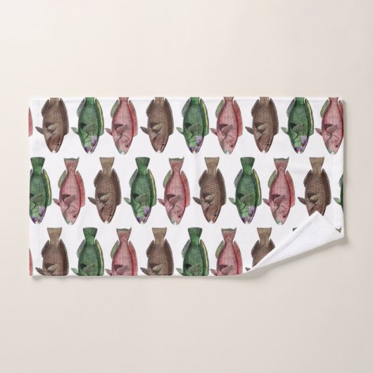 Schattigee en kleurrijke regenboog forel handdoek  (Handdoek)