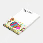 Schattigee en kleurrijke schapen post-it® notes (Schuin)