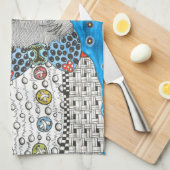 Schattigee en kleurrijke Shih Tzu keukenhanddoek (Quarter Fold)