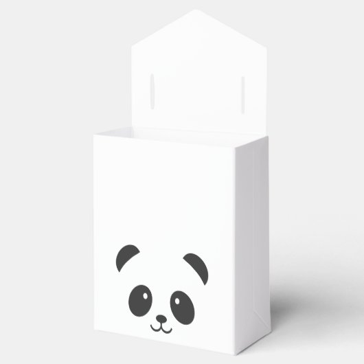 Schattigee en knuffelige Panda Favor Box Bedankdoosjes (Geopend)