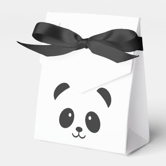 Schattigee en knuffelige Panda Favor Box Bedankdoosjes (Voorkant Zijde)