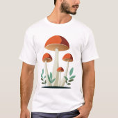 Schattigee en mooie paddenstoelen trend t-shirt (Voorkant)