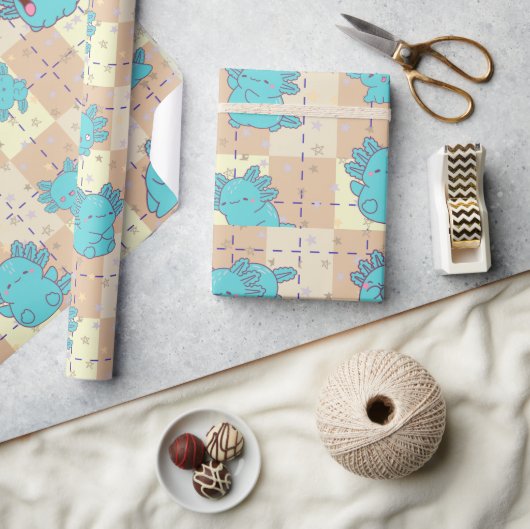 Schattigee en Schattige Axolotl Cadeaupapier (Crafts)