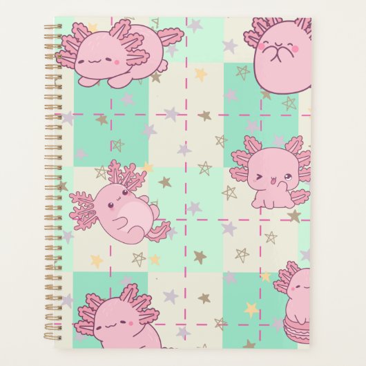 Schattigee en Schattige Axolotl Planner (Voorkant)