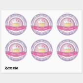 Schattigee en Speelse Cupcake Box Stickers (Vel)