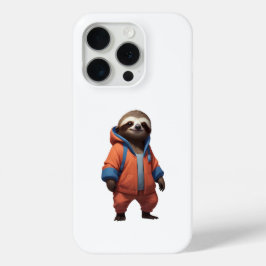 Schattigee en vriendelijke luiaard illustratie iPhone 15 pro case