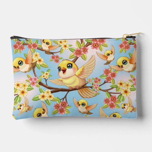 Schattigee en vrolijke vogels tussen de voorjaarsb etui (Achterkant)