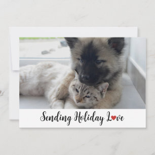 Schattigee en zoete Puppies verzenden vakantie lie Feestdagenkaart