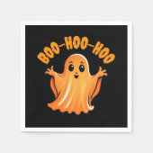 Schattigee enge Halloween-geest Servet (Voorkant)