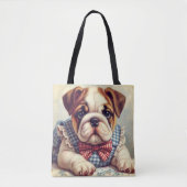 Schattigee  Engelse Bulldog Art Draagtas (Voorkant)