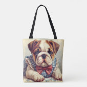 Schattigee  Engelse Bulldog Art Draagtas (Achterkant)