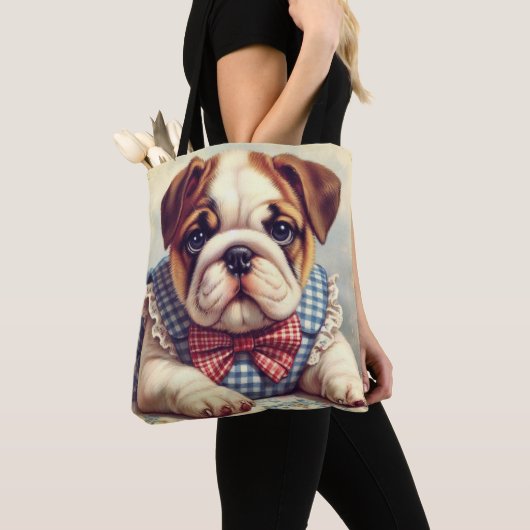 Schattigee  Engelse Bulldog Art Draagtas (Dichtbij)