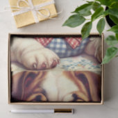 Schattigee Engelse Bulldog Art Tissuepapier (Geschenk)