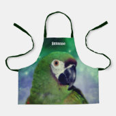 Schattigee ernstige Macaw Parrot gepersonaliseerd Schort (Voorkant)