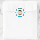 Schattigee Eskimo Gezicht Sticker (Tas)