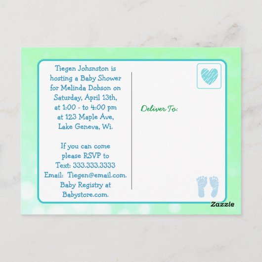 Schattigee Etnische Tweelingen Uitnodigingen voor (Achterkant)