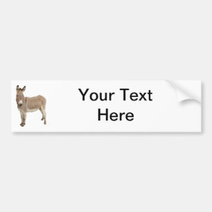 Schattigee ezel burro foto bumpersticker