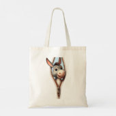 Schattigee ezel Kinder Tote Bag (Achterkant)
