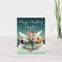 Schattigee Fairy Christmas Kaart