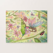 Schattigee Fairy en Ladybug Fantasy Art Legpuzzel (Horizontaal)