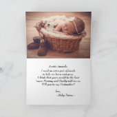 Schattigee Fairy Godmother Voorstel Foto Kaart (Binnen)