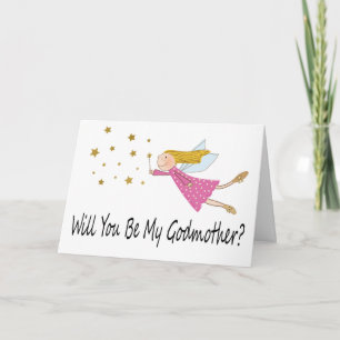 Schattigee Fairy Godmother Voorstel Foto Kaart