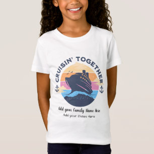 Schattigee Familie Cruising Samen Sunset PERSONALI T-shirt